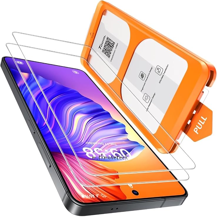 CONSTRAIN - Samsung Galaxy S26 Ultra İle Uyumlu Uygulama Aparatlı Tam Kapatan Temperli Ekran Koruyucu Kırılmaz Cam