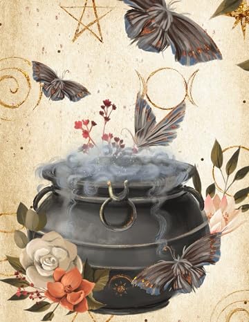 Magic Cauldron Journal: Halloween Blank Lined Notebook | 8.5 x 11 inches | 100 Pages