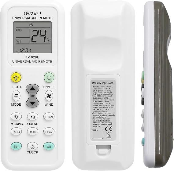 Universal Aircon Remote, 1000 in 1 Air Conditioning Panel Controller