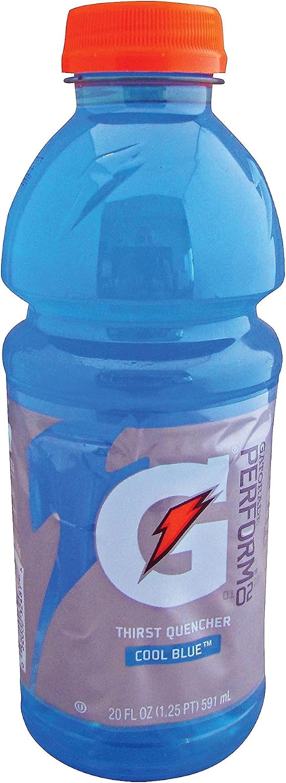 Gatorade Cool Blue, 20 Oz, Pack of 24