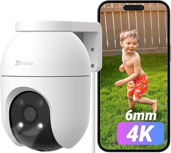 EZVIZ Wifi Security Camera Outdoor Wired, CCTV System, No Monthly Fee, C8C
