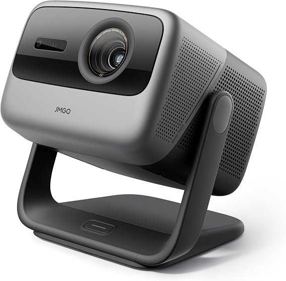 JMGO N1S Ultimate Beamer 4K Triple Laser 3300 ISO Lumen Projektor mit GTV Netflix Gimbal Echtzeit Bildkorrektur HDR10 300 Blu-ray 3D Beamer Heimkino 20W Dual-Lautsprecher mit Dolby Digital Plus