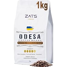 ZATS Espresso Coffee Beans 1kg - Medium Dark Roast - Intensity 4/5 - Smooth & Strong Artisan Barista Quality Blend - Ethically Sourced, Freshly Roasted Whole Beans