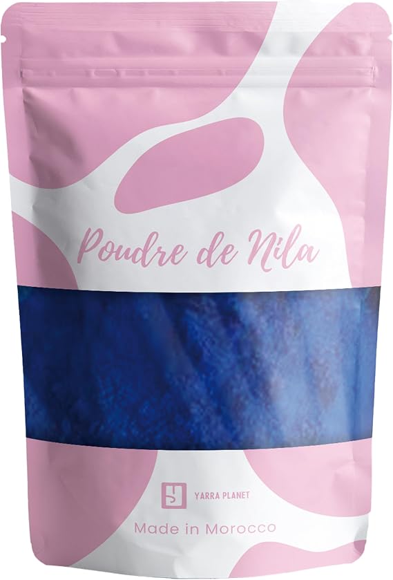 Blue Brightening Nila Powder | 100% Natural Indigo Pigment | Blue Nila Powder for Dark Areas Skin | Indigo Hair & Face Mask