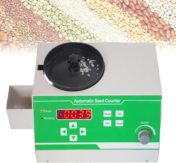 Automatic Soybean Seeds Counter Machine, LED Display High Accuracy Counting, 1000pcs/3min, for Rape Seed Vegetables Flowers Soybeans