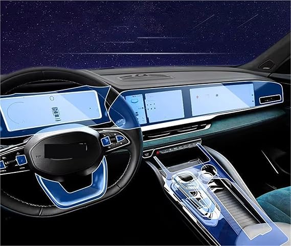 Navigation Protective Film For Geely For Monjaro For KX11 2021 2022 2023 GPS Navigation Screen TPU Protective Film Car Navigation Film(Full set)