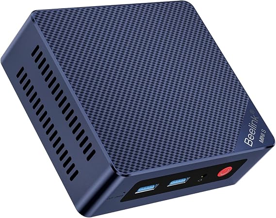 Beelink Mini PC N100(4C/4T,up to 3.4GHz),12th Alder Lake,Mini Desktop 12G LPDDR5 RAM 512G M.2 SATA SSD,Mini Computer 4K Dual HDMI/2.5G RJ45/Wifi6/BT5.2