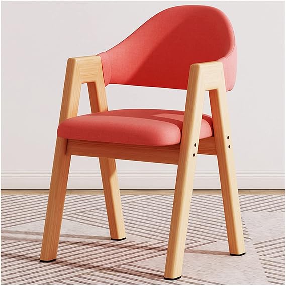Dining Chair Dining Chairs with Arm for Living Room Side Solid Wood Legs Kitchen/mid Century Bedroom Leisure Accent Chair,kitchen Armchair Desk Chair Bac(Style-3)