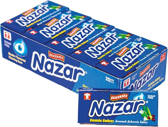 Nazar Şekersiz Sakız Damlaları 5 x 20 Adet