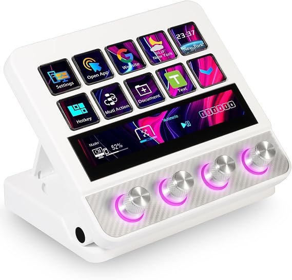 N4 Stream Controller Deck & Macro Keypad White