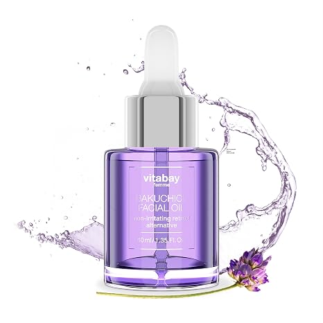 Vitabay Bakuchiol Facial Oil 40 ml Dry Oil Facial Care With Retinol Alternative Bakuchiol & Squalane