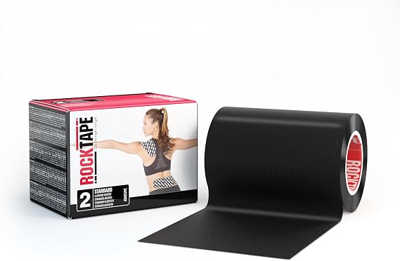 RockTape Mini Big Daddy Uncut Kinesiology Tape- Provides Better Support with Wider Surface,Reduces Pain, Swelling, and Muscle Tightness,Provides Support and Comfort for 3-5 Days,10cm x 5m,