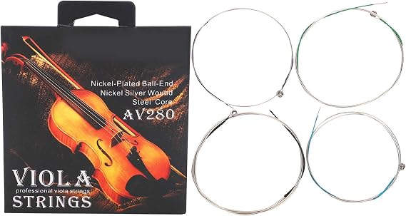 Viola Strings, 4 Pieces a Set Universal Full Set Strings Professional Viola Strings E A D G for 14 inch- 16inch Violas