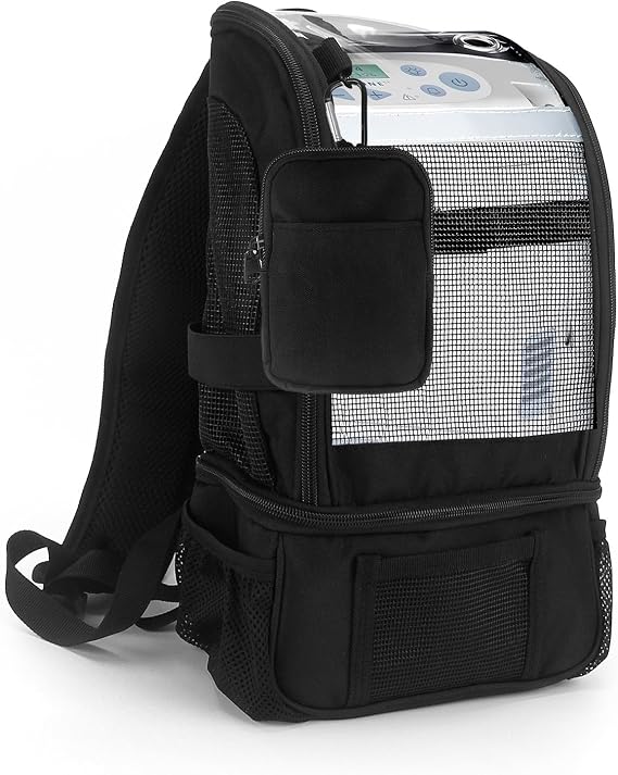Portable Oxygen Backpack Compatible with Inogen One G3 G5,Rove 6,Ultra Lightweight Oxygen Machine Carrying Mesh Bag for Travel Outdoor