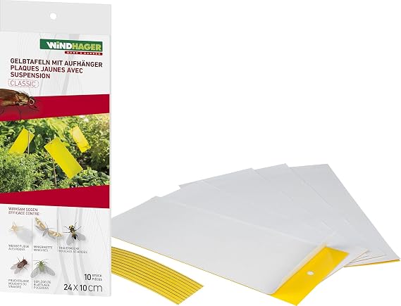 Windhager Sarı Pano Askılı 10 Adet/Bitki Üzeri Böcek Yakalayıcı