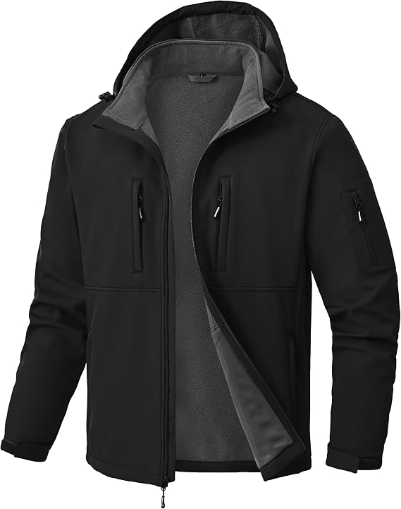 Zoofly Men's Softshell Jacket Transition Jacket Outdoor Jacket