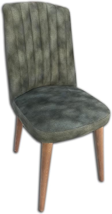 Sandalye 13702 Papel Model Kayın RETRO Ayak Yeşil soho Kumaş Çizgili sandalye