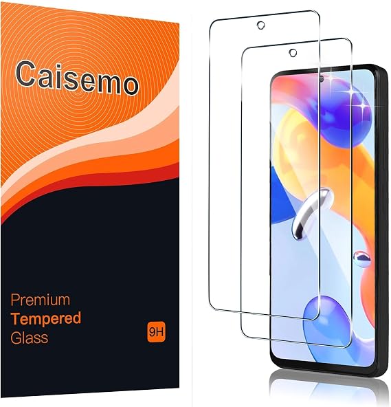 (2 Pack For Xiaomi Redmi Note 11 Pro 4G / 5G 6.67'' Tempered Glass Screen Protector,9H Hardness, Anti Scartch,Soft Touch