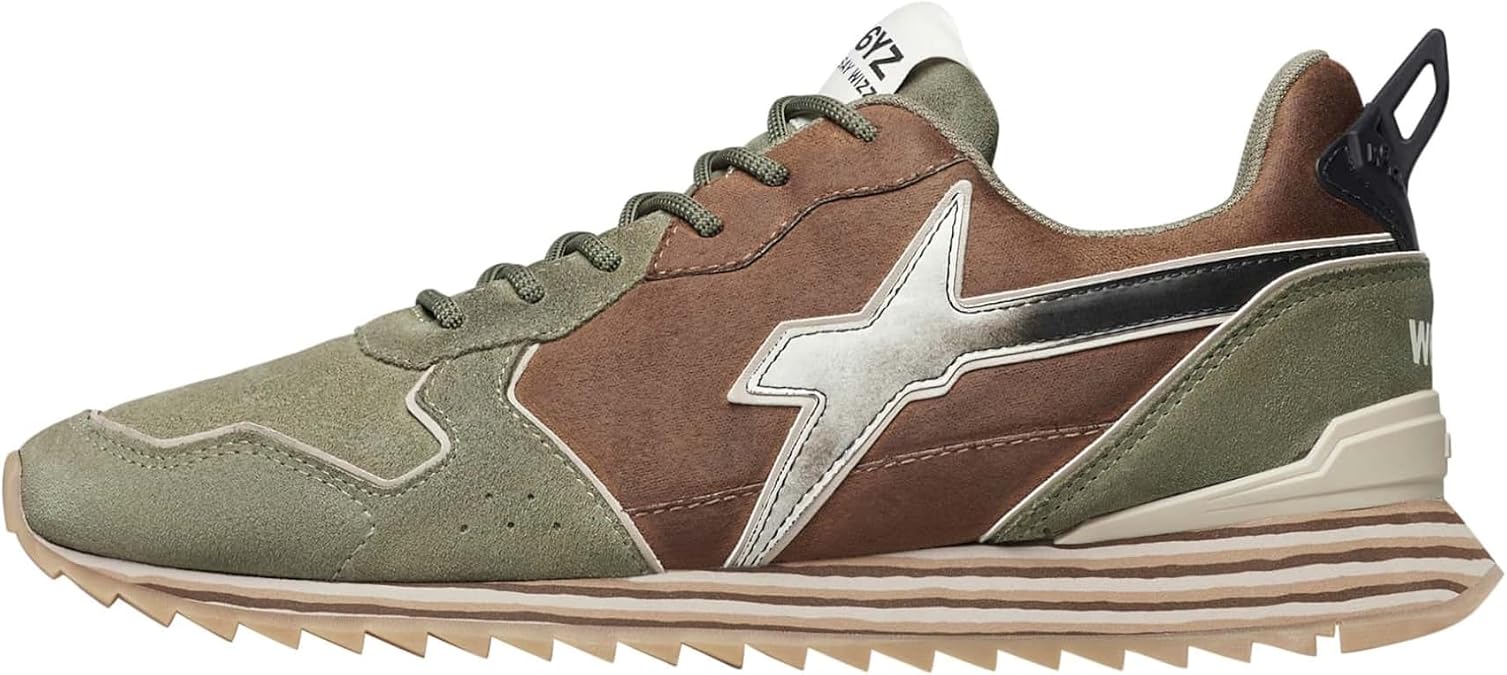 w6yz Technical fabric and suede trainers