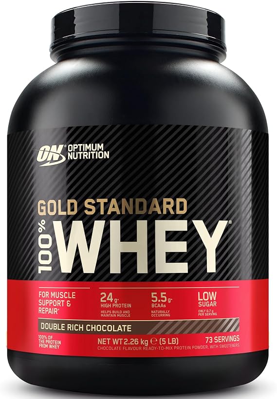ON Optimum Nutrition 100% Whey Gold Standard Double Chocolate Flavored, 2.26kg, 73 Services