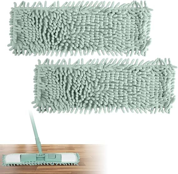2 Pieces Mop Replacement Cover, Replacement Mop for Microfibre Mop Kit