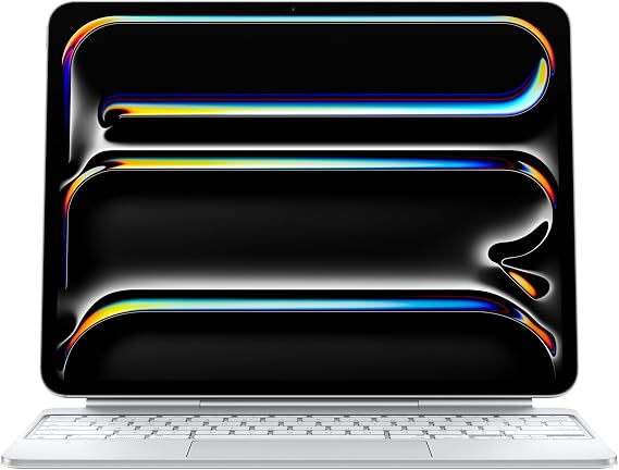 Apple iPad Magic Keyboard Case for iPad Pro 13-inch (M4), Great Typing Experience, Built-in Trackpad, Function Row, US English - White ​​​​​​​