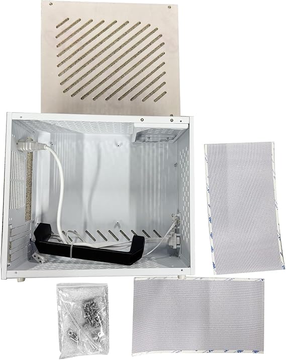 ASHATA Compact ITX Computer Case Efficiently Cools Gaming PC for Multiplayer Battles Supports MATX/ITX Motherboard for Enthusiasts