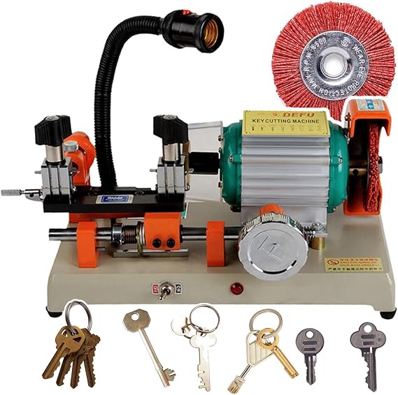 Manual Key Duplicating Machine, Horizontal Key Cutting Machine for Duplicating Hollow, Wavy, Cylindrical Keys
