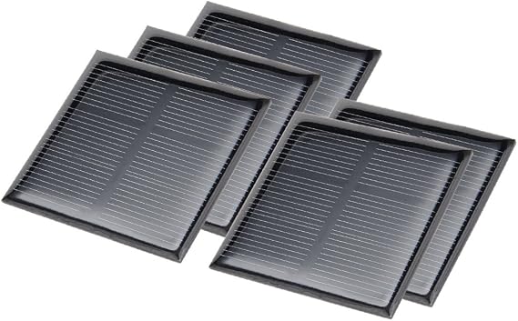 uxcell 光おもちゃ充電用の5個 1.5Vポリミニ太陽電池パネルモジュールDIY 52ミリメートルX 52ミリメートル