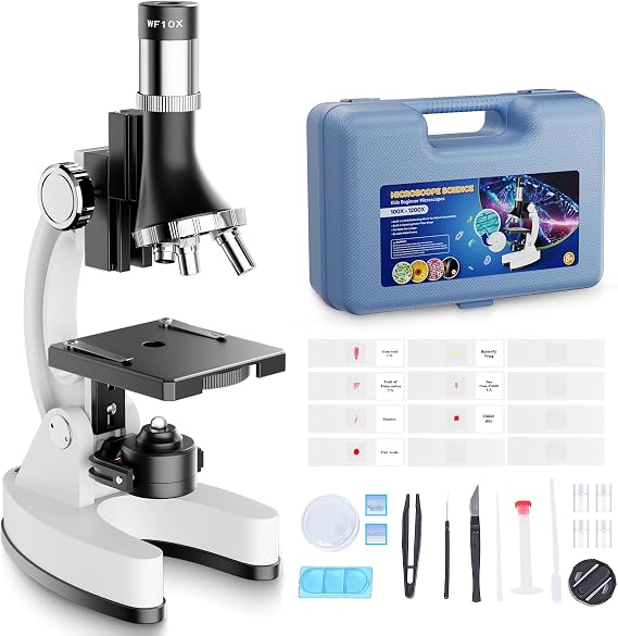 Professional Microscope Set for Kids 100X-1200X: Children's Microscope
