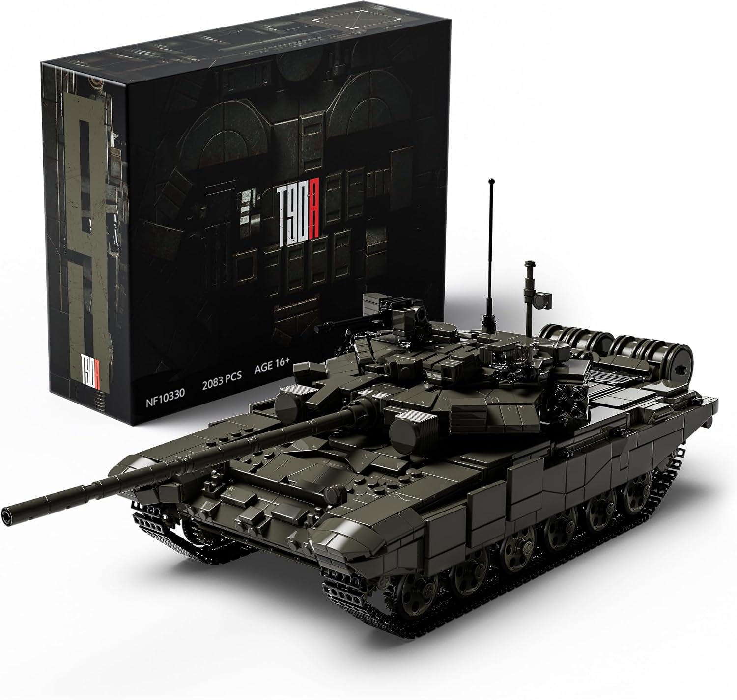 Nifeliz T-90A Military Tank Building Set for Adults, Military Main Battle Tank Model with Details, Ideal for Army Collectors and Building Enthusiasts (2,083 PCS, NF10330)