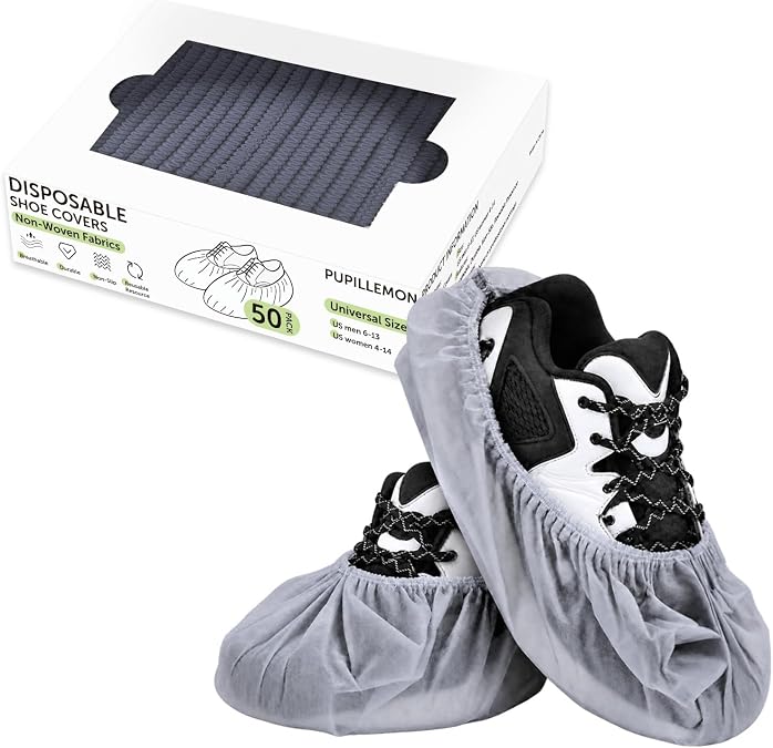 50/100/200 Pack Non-Woven Shoe Covers Disposable
