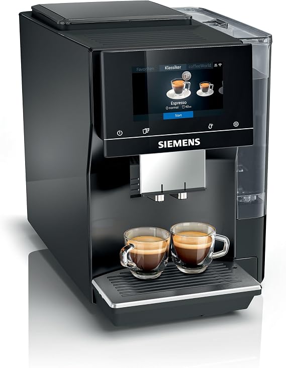 SIEMENS EQ700 Bean to Cup Coffee Machine, TP713GB9, Piano Black