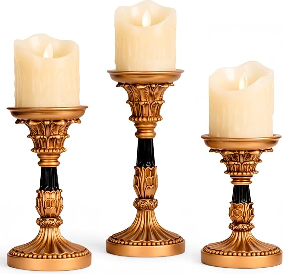 Candle Holder for Pillar Candle Set of 3