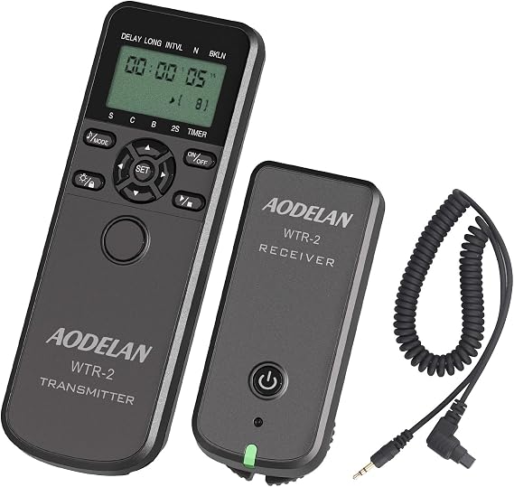 AODELAN Timer Remote Control, Camera Wireless Shutter Release for Canon