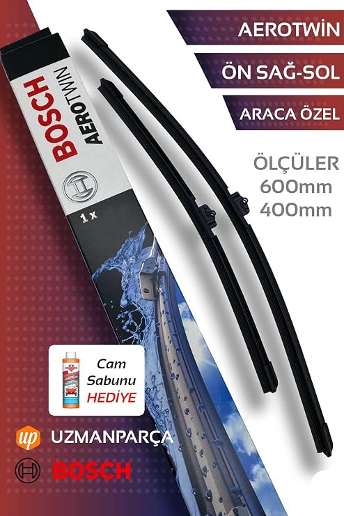 Suzuki Vitara ile uyumlu 2016-2024 Muz Tipi Aerotwin Ön Silecek Takımı Bosch