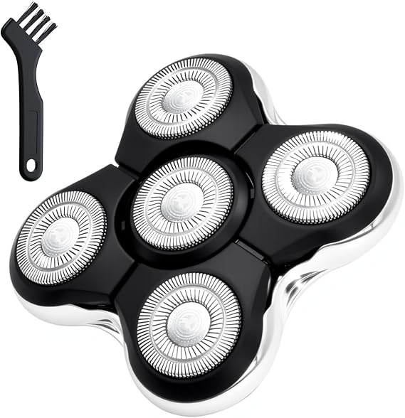 Pinkind Replacement Blades Compatible with Remington Balder Pro Head Shaver Model XR7000, 5 Dual Track Heads for Remington Shaver, Precision Electric Shaving for Bald Men,1 Pack