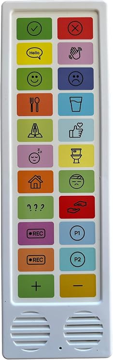 ChatMate AAC Communication Device for Non-Verbal Adults & Children, Programmable Speech Aid with Pre-Recorded Phrases, Portable Talking Aid