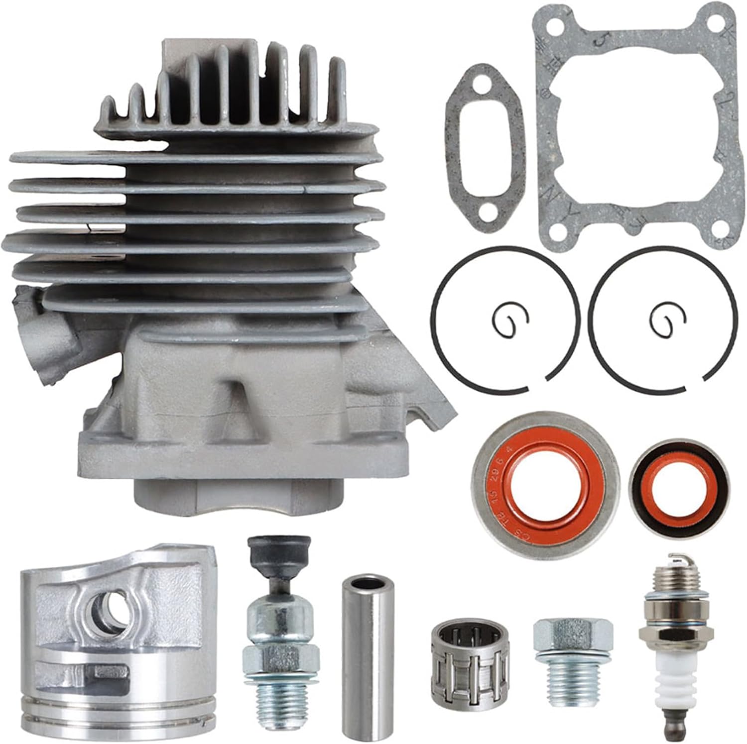 44.7mm シリンダー ピストン ガスケットキット Stihl MS261 MS261C MS 261 チェーンソーの交換