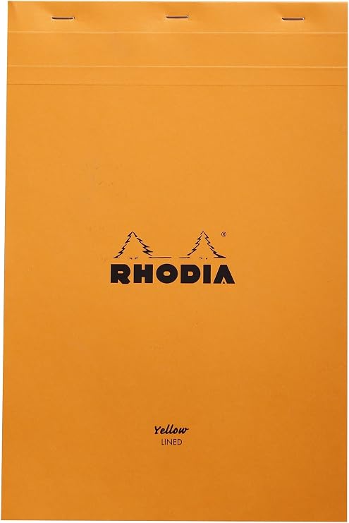 Rhodia 19660C Staplebound Book Lined 8.25 x 12.5 - Orange