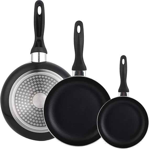 WELL HOME MOBILIARIO & DECORACIÓN Set of 3 pans 16/20/24 pressed aluminium