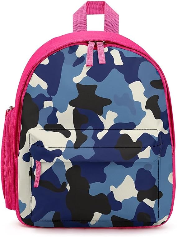 Camouflage Pattern Backpack Travel Daypack Laptop Bag Pink