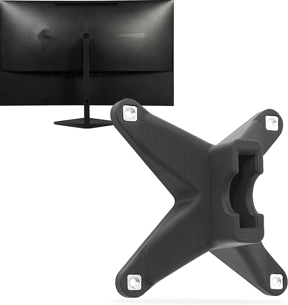 3IDEE VESA Adapter Compatible with Omen by HP Monitor (Omen 25 Gaming) - Adapter for Displays without VESA Connection - for Mounting on Display or Wall Mount
