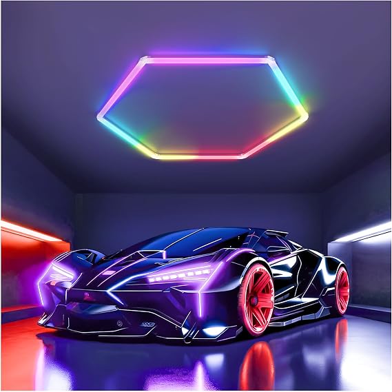 RGB Hexagon LED Light 1 Hex Honeycomb Lights for Gaming Room [Energy Class E]