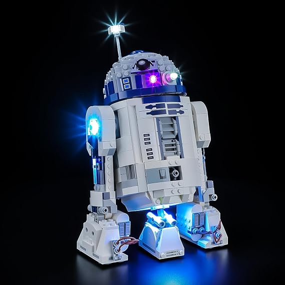 BRIKSMAX 2.0 Light Kit Compatible with Lego Star Wars R2-D2 75379 Building Sets(Touch Control) - Original LED Lighting Kits (Accessories Only) for Display, Gifts & Collectors