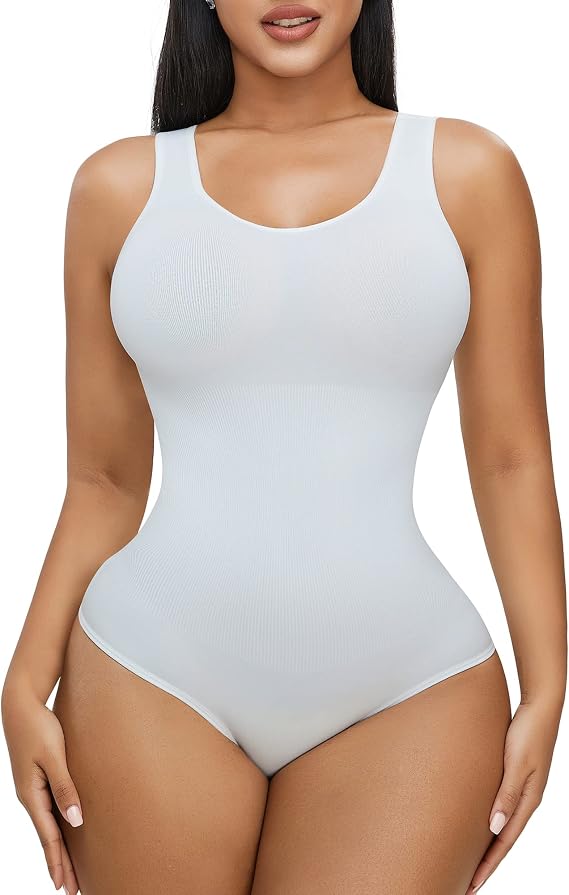Women's Shaping Bodysuits Adjustable Shoulder Strap Sculpting Shapewear Jumpsuit Slimming Bodysuit for Women Tummy Control