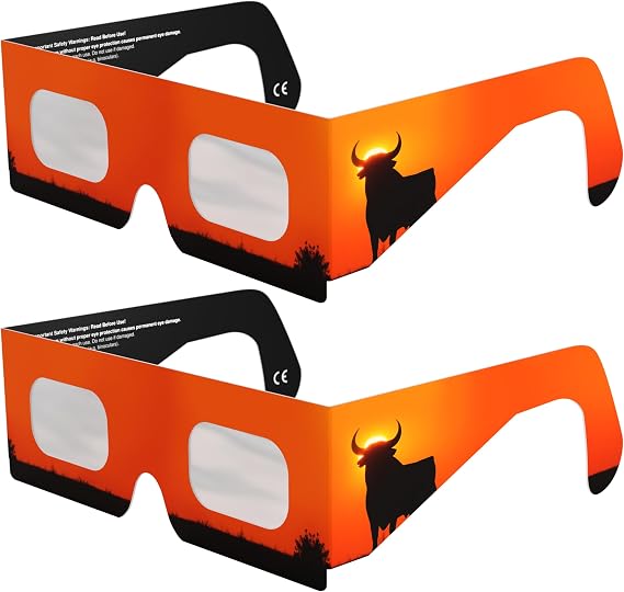 Absolute Eclipse Solar Eclipse Glasses – CE & ISO 12312-2 Certified – AAS Recommended Supplier – EU Manufacturer – Safe Eye Protection for August 12 2026 Eclipse – Classroom & Event Bulk Set (2)