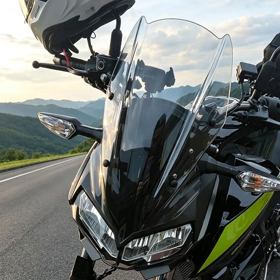Motorcycle Racing Windscreen Windshield Air Deflector Visor Visor For Models Z400 Z250 Z 400 Z 250 Accessories 2019 2020 2021 2022 2023 Light Smoke