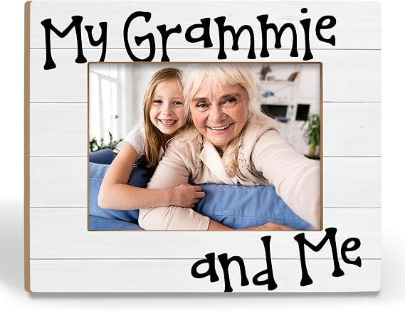 Grammie Picture Frames - Grammie Gifts from Grandkids，Best New Grandma Gifts Promoted to Gigi Photo Frame, Christmas Birthday Gift for Female Grandma 5x7 Picture Frame