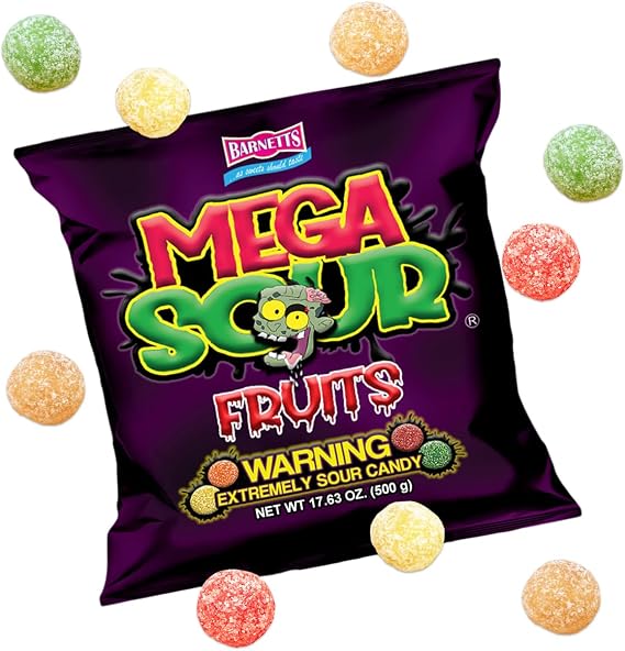 Mega Sour Raspberries - 227g (half pound)